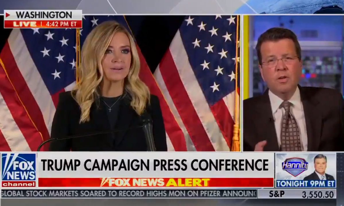 Fox News interrompe porta-voz da Casa Branca após alegações sobre ‘fraude’ na eleição