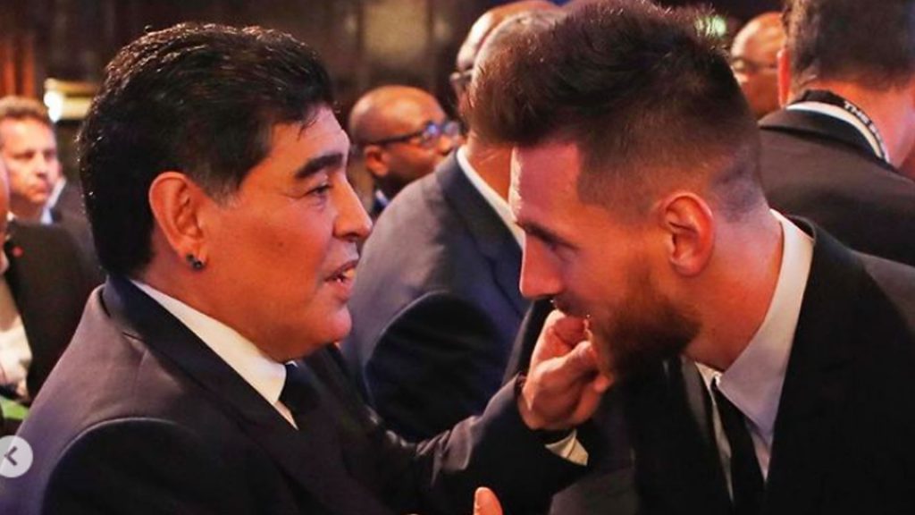 Messi: ‘Diego não vai embora, porque é eterno’