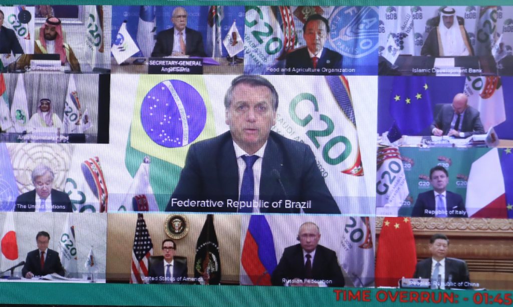 Líderes do G20 encerram cúpula sem dar garantias de vacinação em massa contra Covid-19