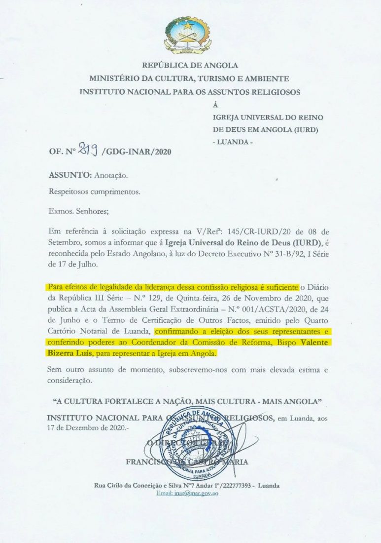 Edir Macedo Perde Oficialmente O Controle Sobre A Universal Em Angola 
