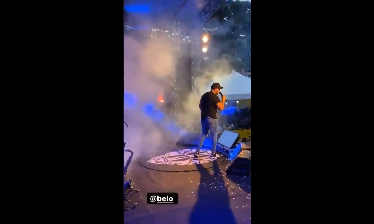 Cantor Belo é preso por fazer show para multidão no Rio de Janeiro