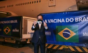 Novo lote de matéria-prima para produção da Coronavac chega ao Brasil