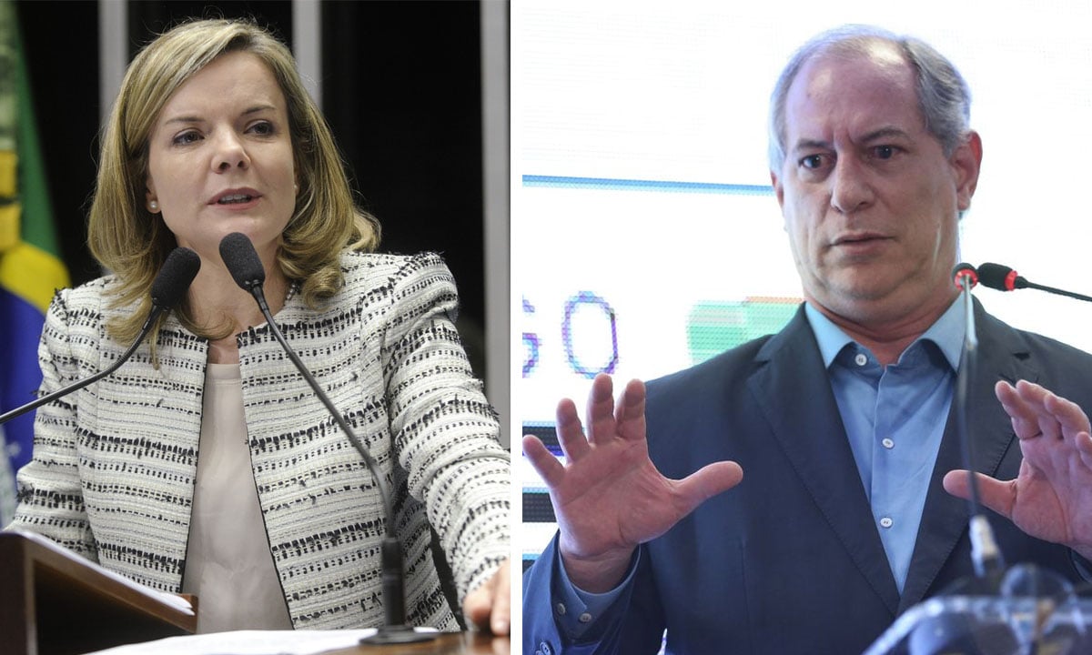 Gleisi Hoffmann e Ciro Gomes. Fotos: Marcos Oliveira/Agência Senado e José Cruz/Agência Brasil 