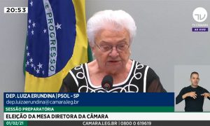 Erundina discursa na Câmara: 'Há poucas diferenças entre Arthur Lira e Baleia Rossi'