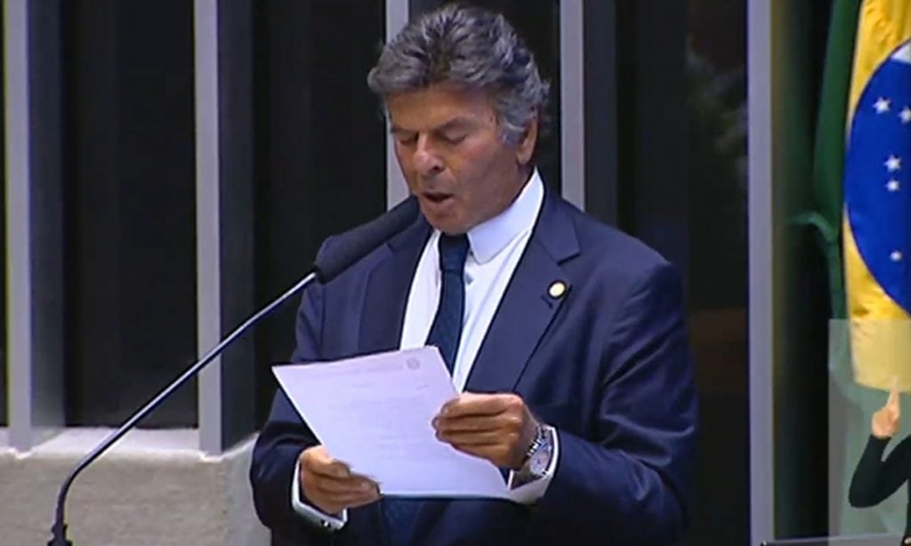 Fux discursa na Câmara: ‘O meu sentir é de que a Constituição sairá mais fortalecida desta crise’