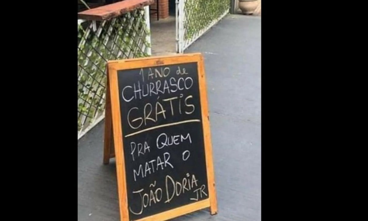 SP: Comerciante é detido após oferecer ‘um ano de churrasco para quem matar Doria’