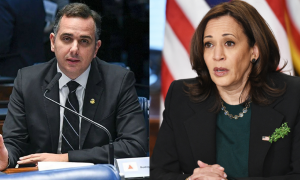 Rodrigo Pacheco envia carta à Kamala Harris pedindo socorro ao Brasil