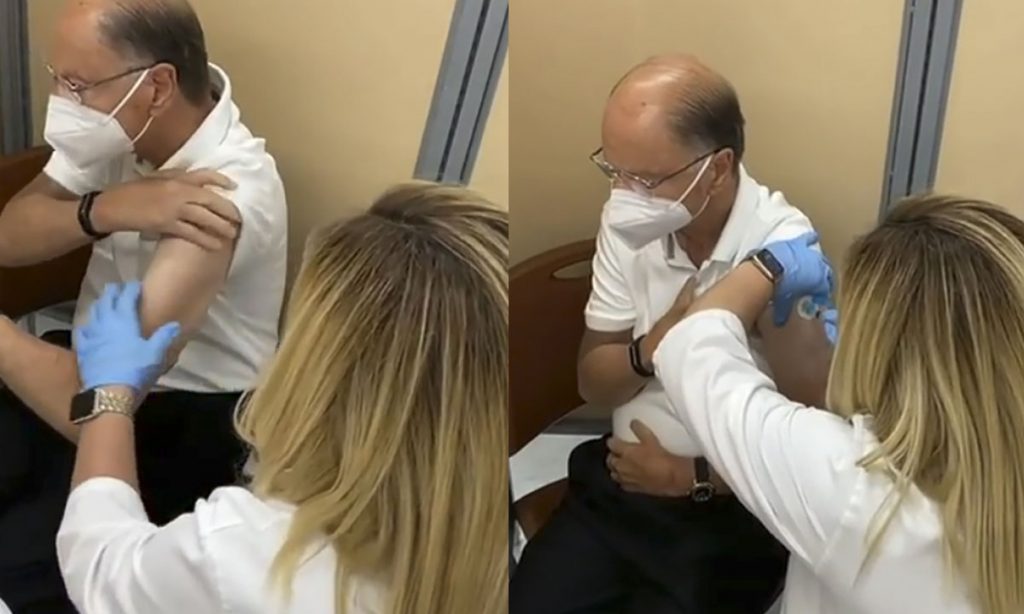 Edir Macedo é vacinado contra a Covid-19 em Miami, nos Estados Unidos