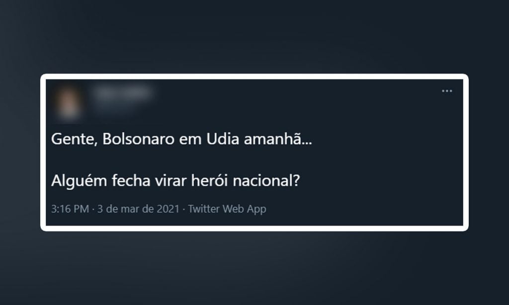 PM prende homem por post em rede social: ‘Incitação a crime contra a vida do presidente’