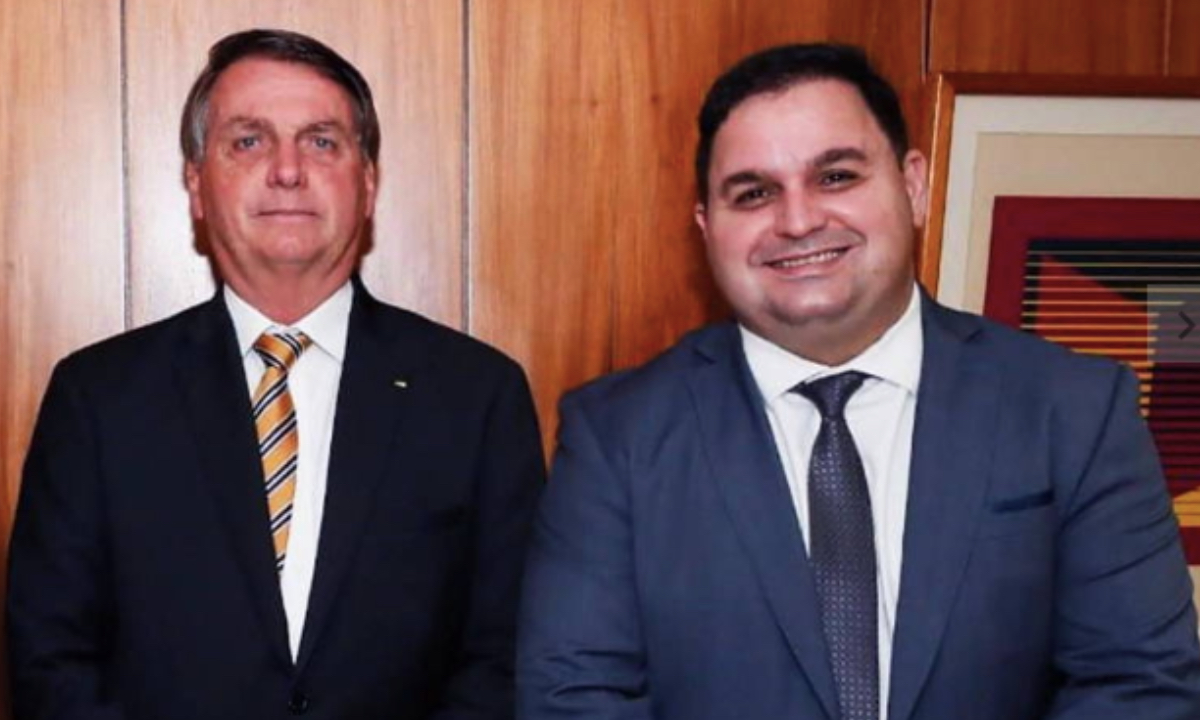  Jair Bolsonaro se reuniu no Palácio do Planalto com o empresário Wellington Leite. Foto: Reprodução/Facebook.  