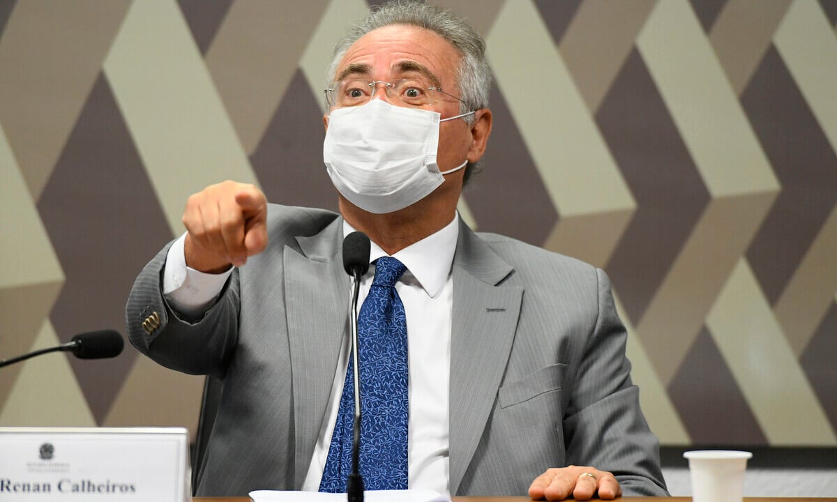 O relator da CPI da pandemia, senador Renan Calheiros (MDB-AL). Foto: Jefferson Rudy/Agência Senado 