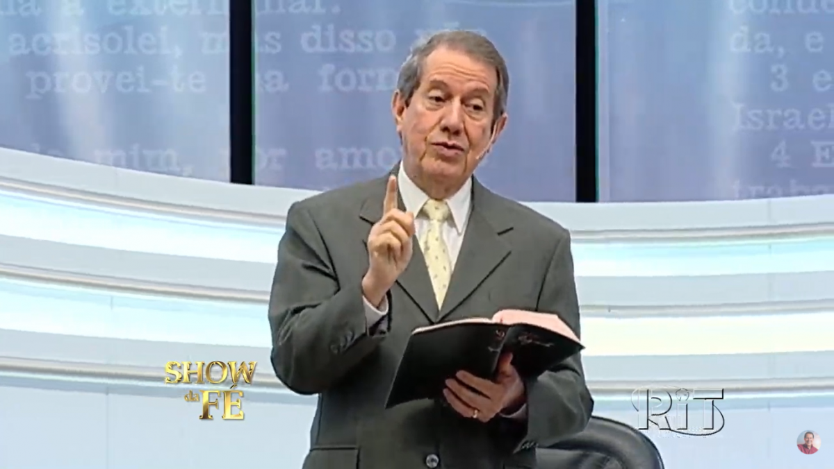 O missionário R. R. Soares é o rosto da Igreja Internacional da Graça de Deus na televisão. Foto: Reprodução/YouTube 