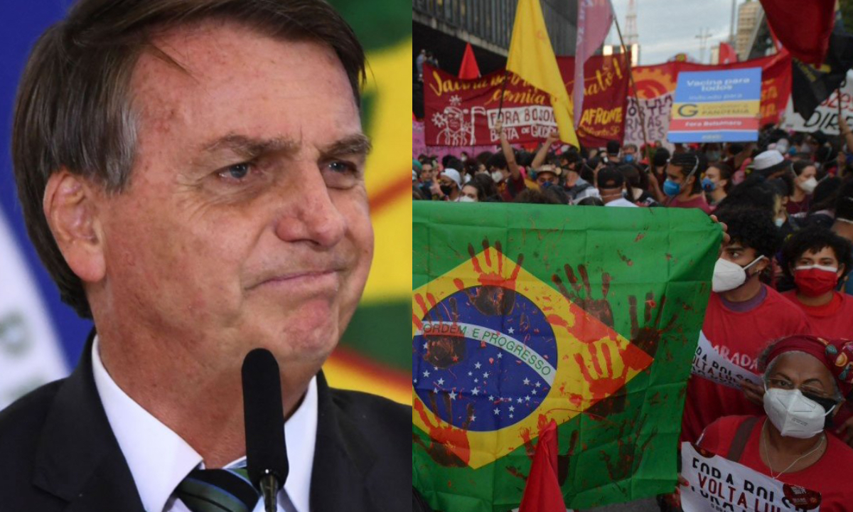 ‘Deu pouca gente porque PF está prendendo muita maconha’, diz Bolsonaro sobre manifestações