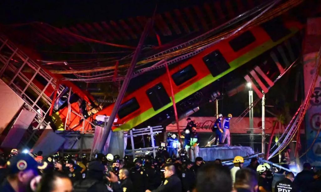 Vagões de metrô desabam e deixam mais de 20 mortos na Cidade do México