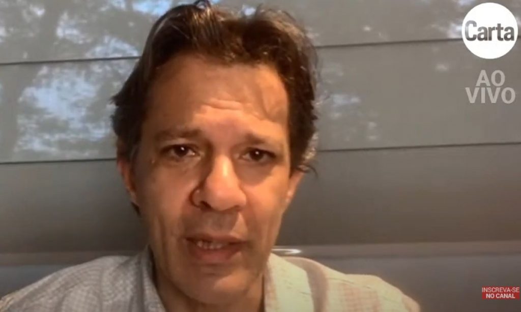 Haddad confia em Lula para 2022 e vê ‘crise de identidade’ nos candidatos a ‘terceira via’