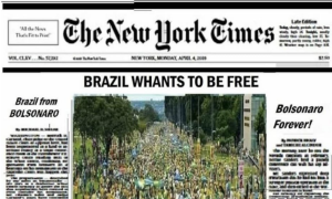 New York Times desmente falsa capa pró-Bolsonaro que circula nas redes