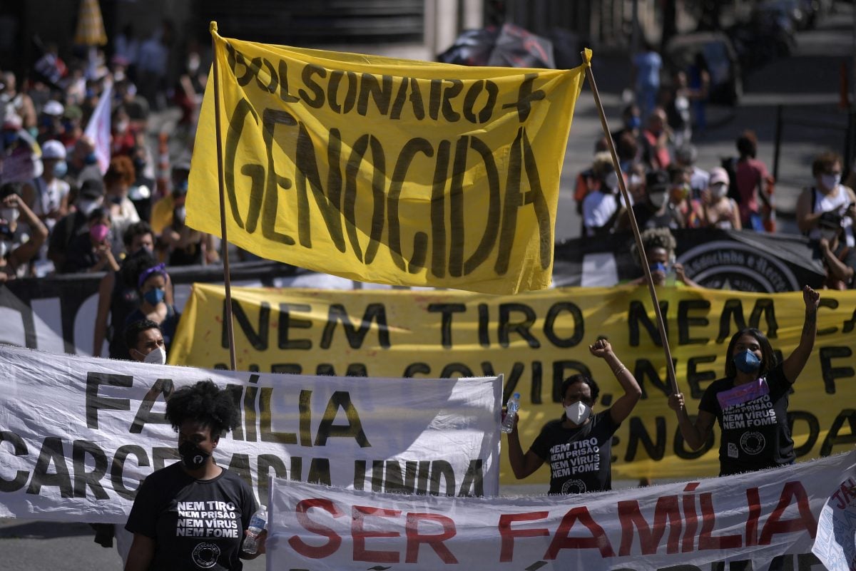 Protesto do dia 29 de maio em Belo Horizonte. Foto: Douglas Magno/AFP 