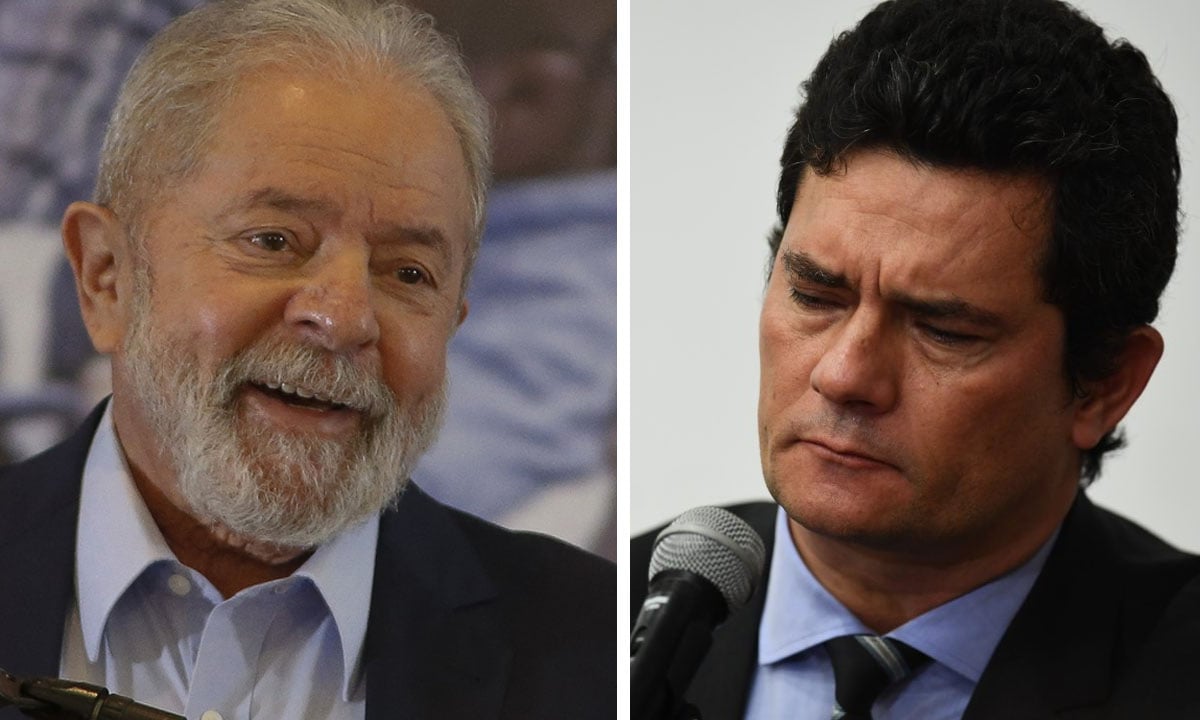 Lula e Sergio Moro. Fotos: Miguel Schincariol/AFP e Evaristo Sá/AFP 