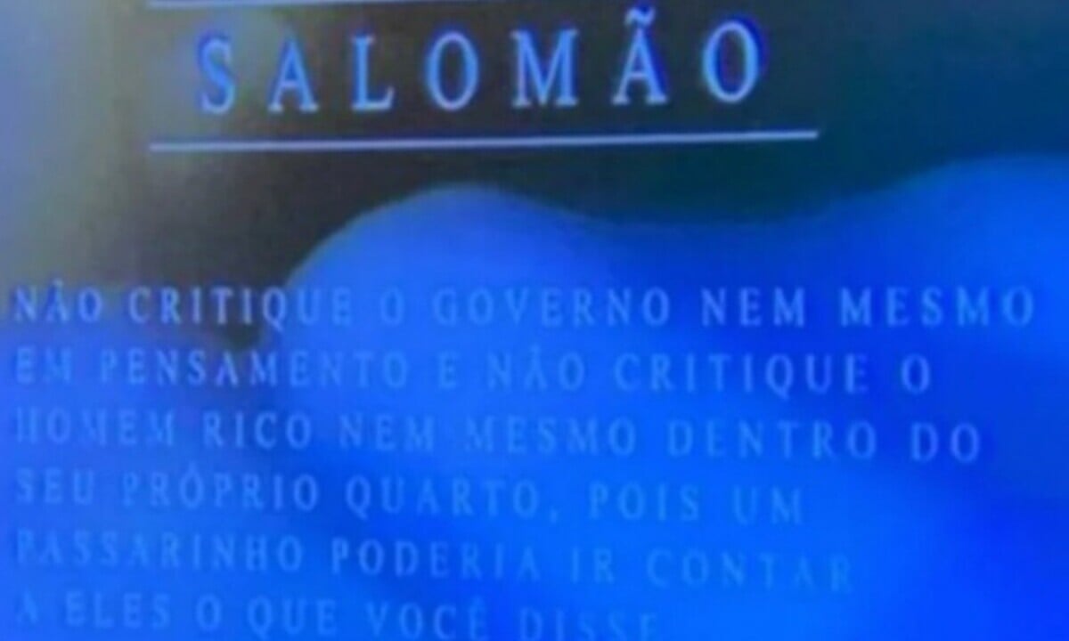 SBT exibe passagem bíblica que recomenda não criticar o governo