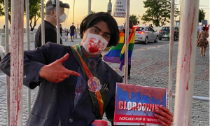 Manifestantes protestam contra o governo Bolsonaro em Salvador