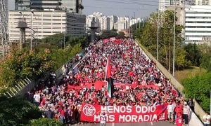Protesto do MTST por moradia reúne 5 mil pessoas em São Paulo