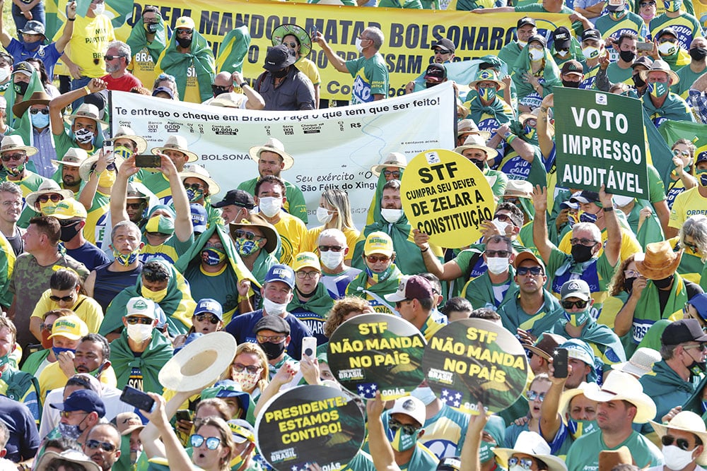 Grupos acampam em Brasília à espera de atos do 7 de Setembro
