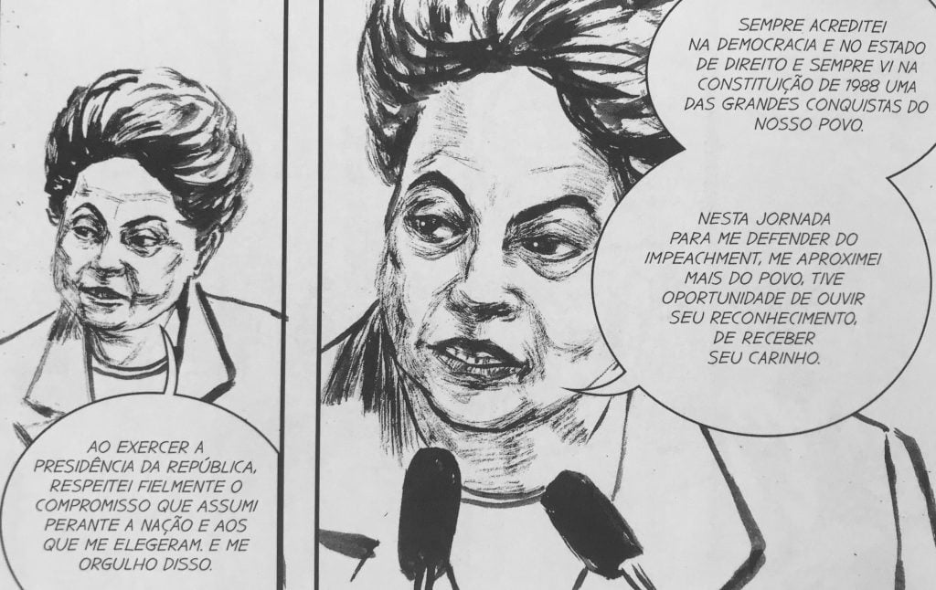 Cinco anos depois, quadrinho ilustra nuances e ‘vilões’ do golpe contra Dilma Rousseff