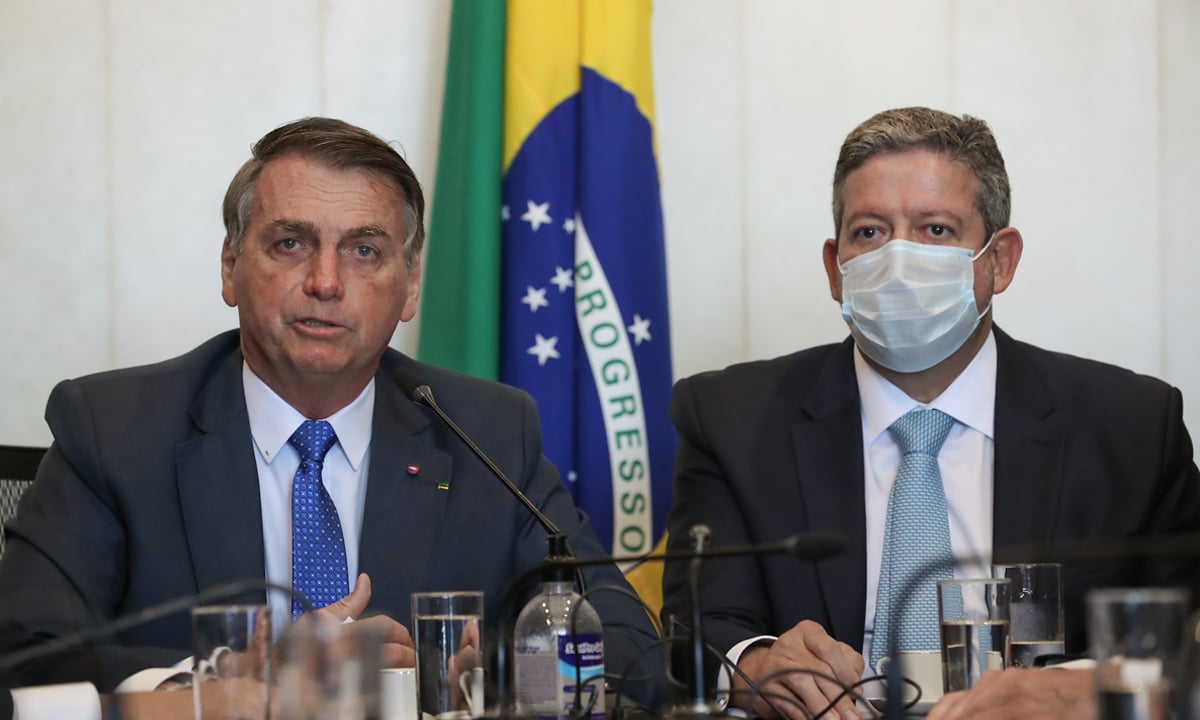 Jair Bolsonaro e Arthur Lira. Foto: Marcos Corrêa/PR 