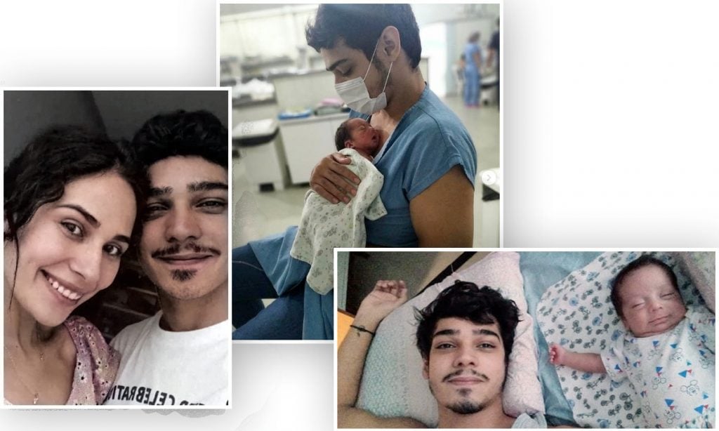 Em apenas 19 horas, ele ganhou um filho e perdeu a namorada para a Covid-19