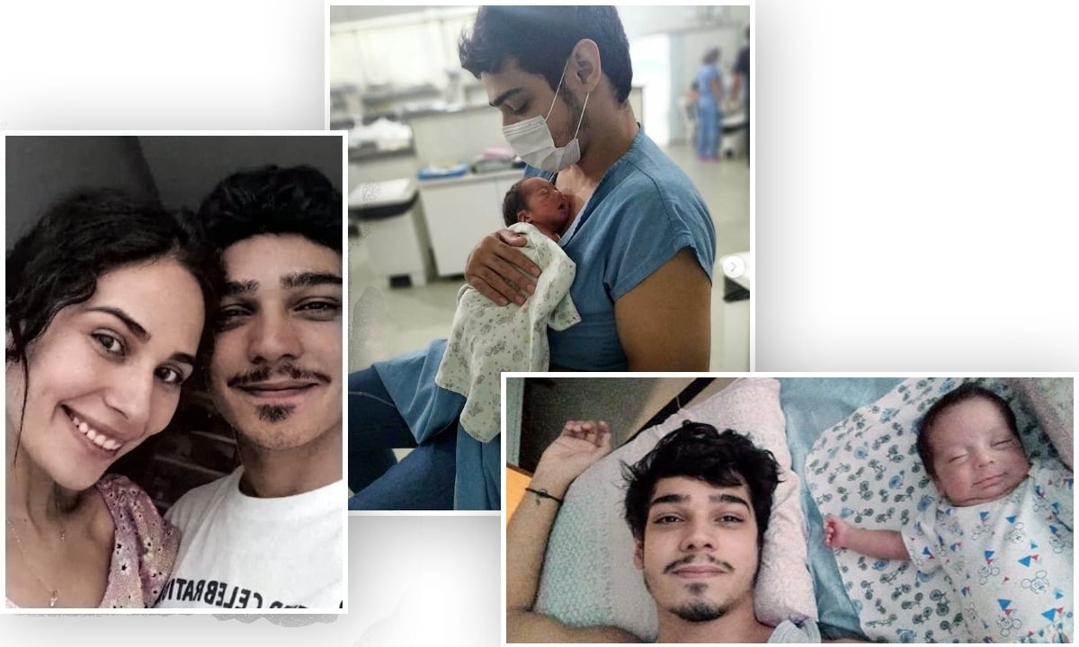 Em apenas 19 horas, ele ganhou um filho e perdeu a namorada para a Covid-19