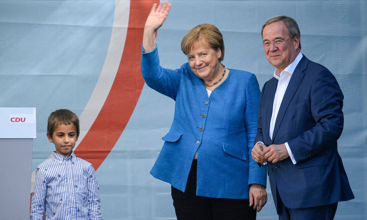 Angela Merkel participa em último comício antes de eleições na Alemanha