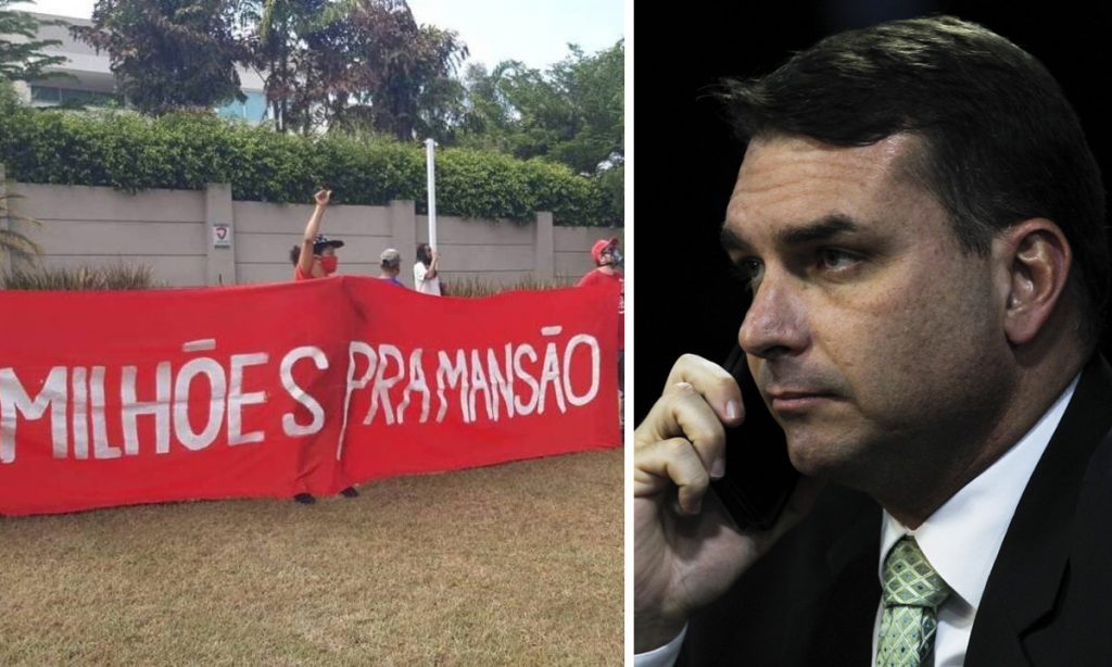 ‘Se entrassem na minha casa, poderia não acabar bem’, diz Flávio Bolsonaro sobre ato do MTST