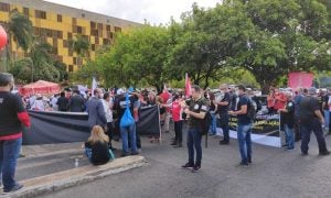 Servidores fazem vigília no Congresso em protesto contra a Reforma Administrativa