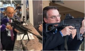 Candidato da extrema-direita francesa aponta metralhadora para jornalistas e é comparado a Bolsonaro
