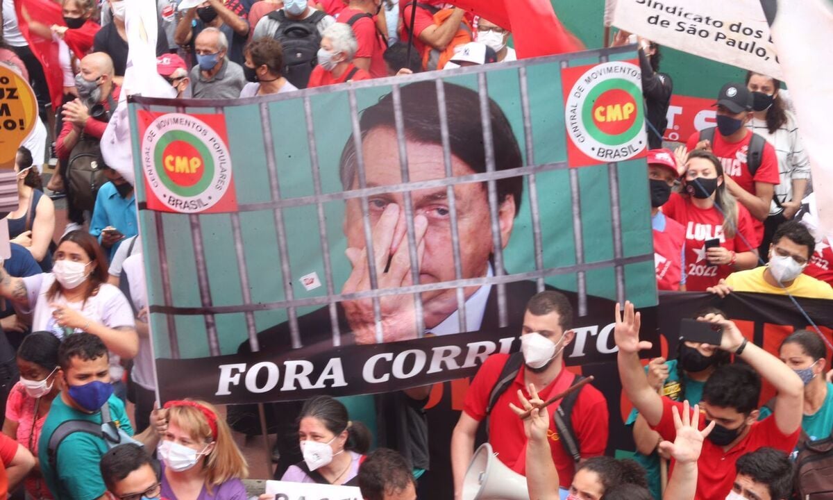 Campanha Fora Bolsonaro realizou atos nacionais em seis datas de 2021. Foto: Foto: Paulo Pinto/Fotos Públicas 