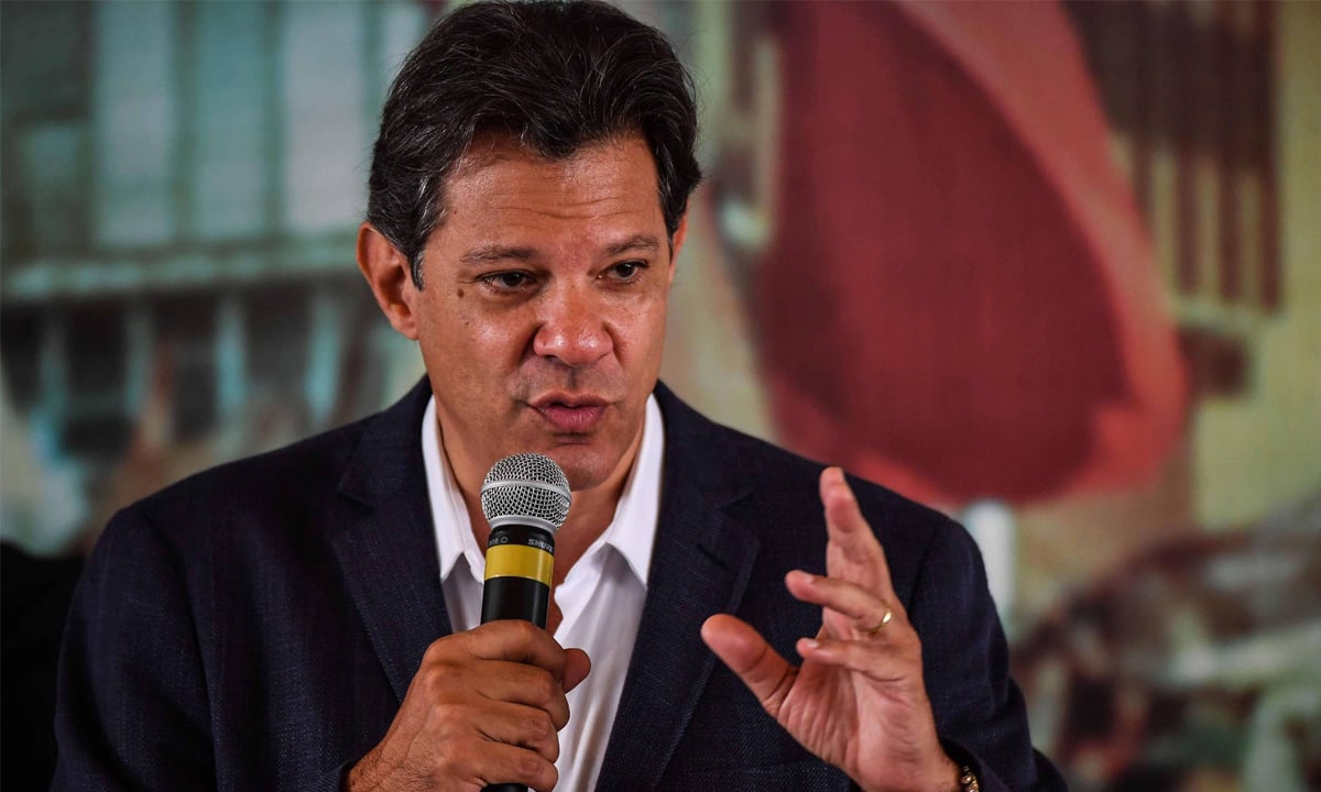O ex-prefeito de São Paulo Fernando Haddad. Foto: Nelson Almeida/AFP 