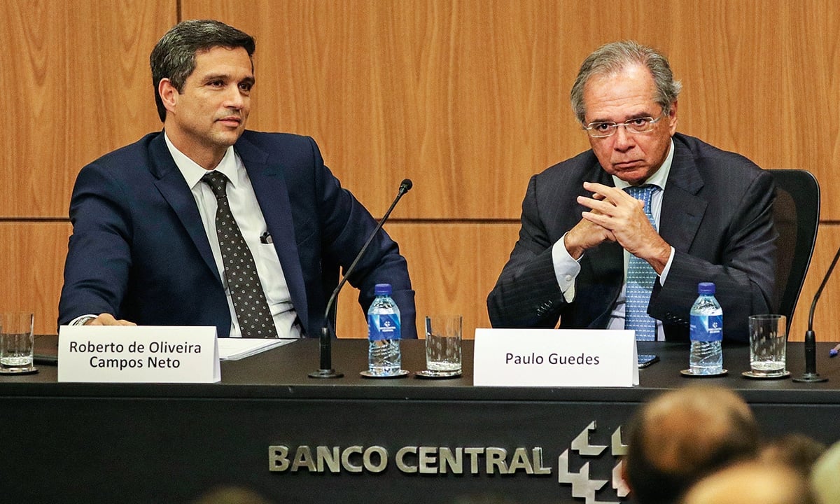 Roberto Campos Neto e Paulo Guedes. Foto: Fabio Rodrigues Pozzebom/Agência Brasil 