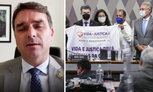Flávio minimiza sessão com familiares de vítimas da Covid: 'Escolhidos para falar mal do presidente'
