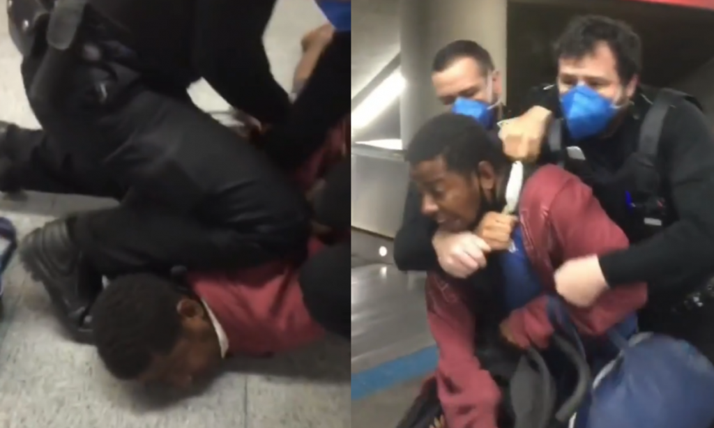Homem negro é agredido por seguranças em estação de metrô em São Paulo