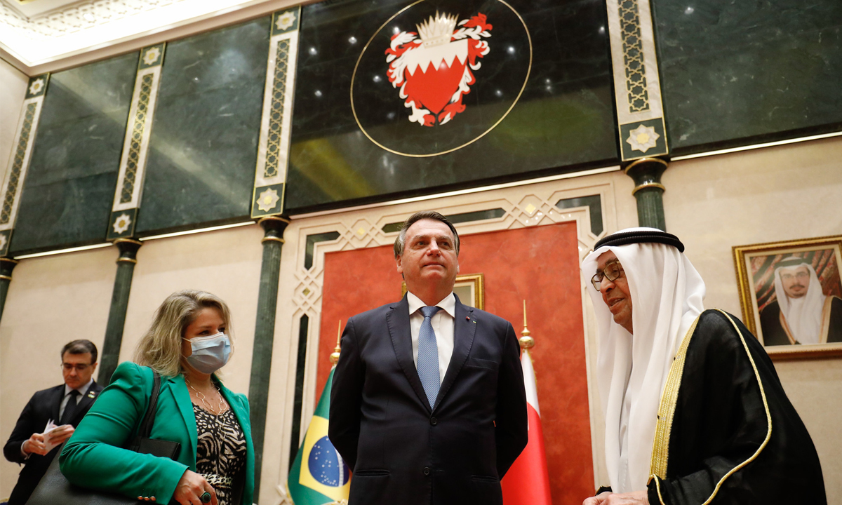 O presidente Jair Bolsonaro em viagem ao Bahrein. Foto: Alan Santos/PR 