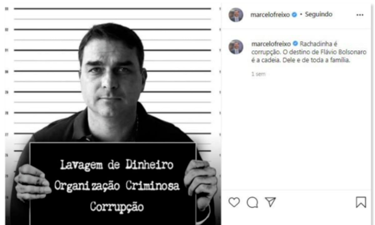 Justiça determina que Freixo apague montagem de Flávio fichado na polícia