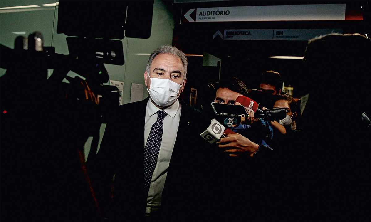 O ministro da Saúde, Marcelo Queiroga. Foto: Suamy Beydoun/AGIF/AFP 
