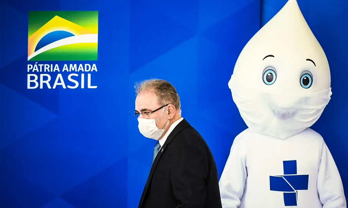 O ministro da Saúde, Marcelo Queiroga. Foto: Evaristo Sá/AFP 