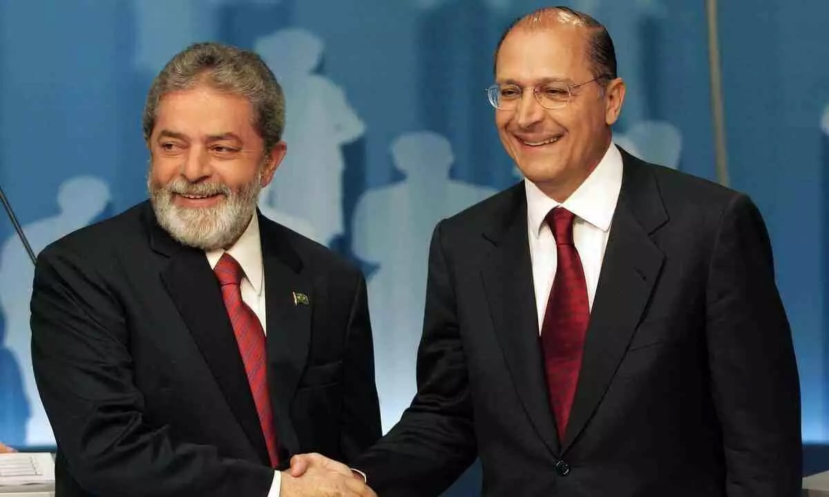 Lula e Geraldo Alckmin em 2006. Foto: Mauricio Lima/AFP 