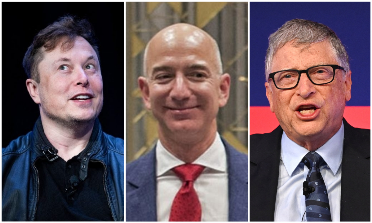 Musk, Bezos e Gates, três dos homens mais ricos do mundo viram suas fortunas saltarem durante a pandemia.

Fotos: Brendan Smialowski / AFP; Bandar AL-JALOUD/AFP/Saudi Royal Palace; e Leon Neal/AFP 
