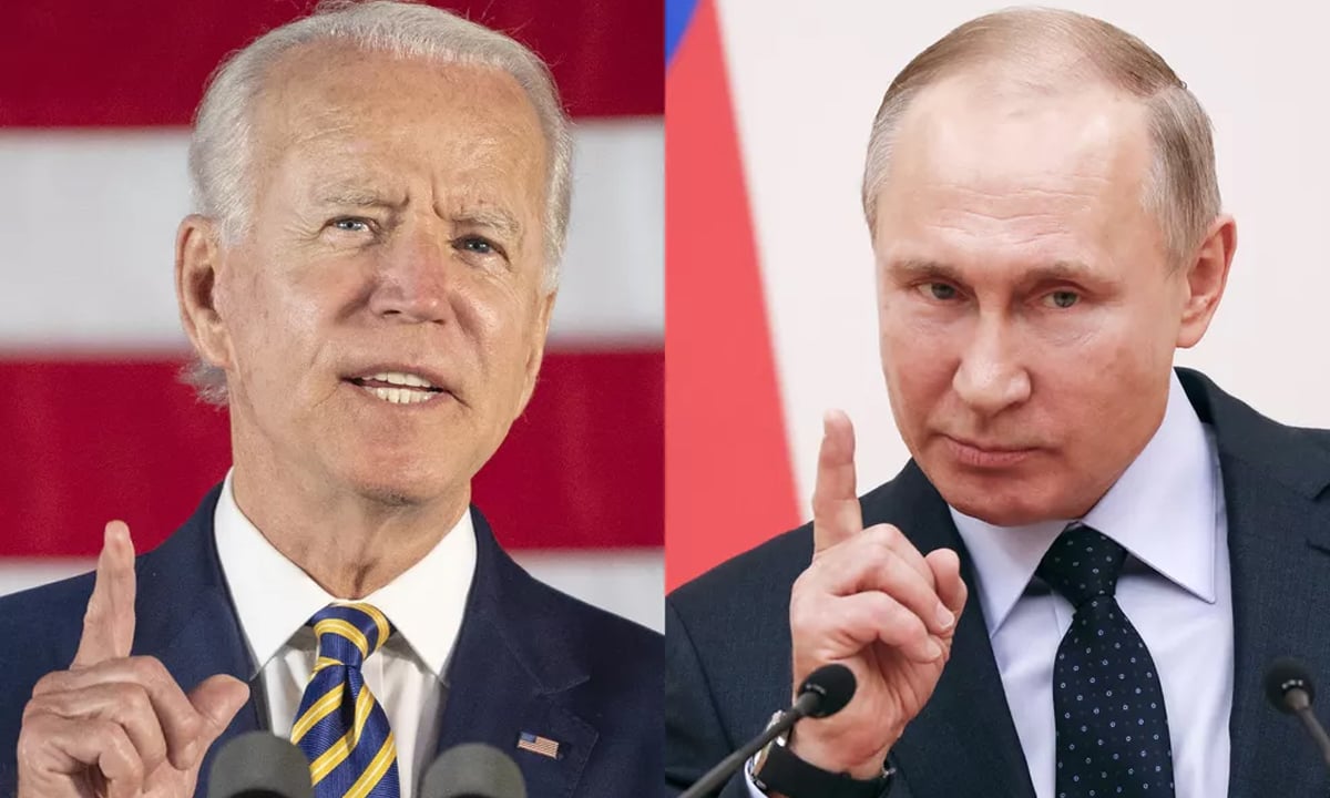 Joe Biden e Vladimir Putin. Fotos: AFP 