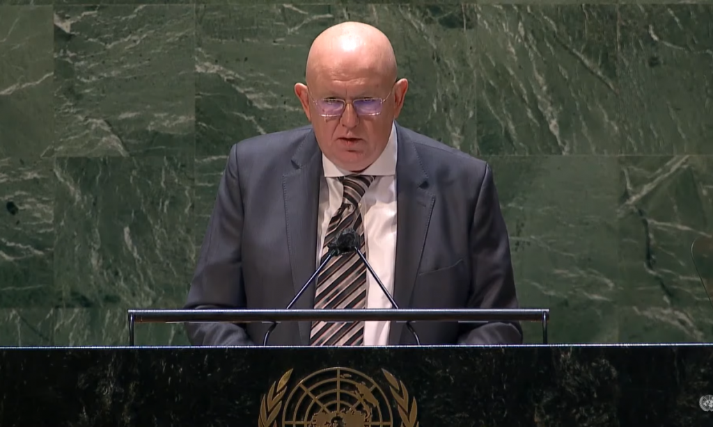 Ucrânia bombardeia os seus próprios cidadãos, diz Rússia na ONU