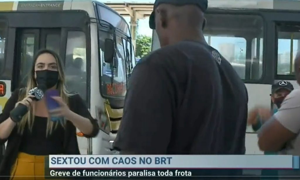 Rio: Repórter que noticiava paralisação no BRT é intimidada por homens não identificados