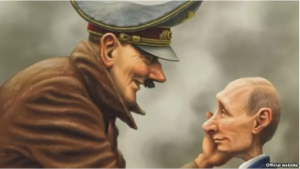 Ucrânia compara Rússia à Alemanha nazista e Putin a Hitler