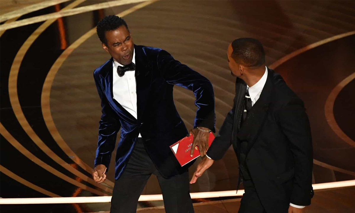 Momento entre Will Smith e Chris Rock gerou punição pela Academia. Foto: Reprodução 